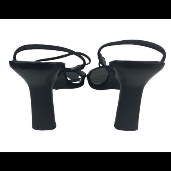 ALDO Shoes Black Strappy Slip on Heeled Sandals 39 - Picture 3 of 7